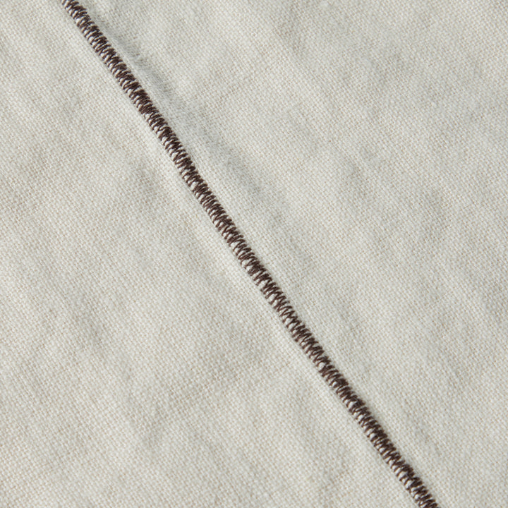 Trace Heavyweight Bedcover - Flax/Truffle