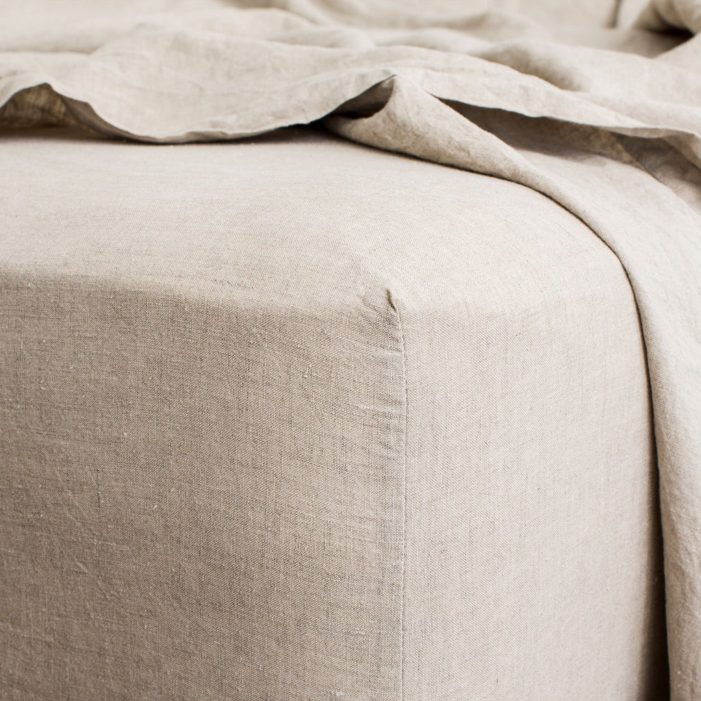 Linen Fitted Sheet - Natural - CULTIVER - UK