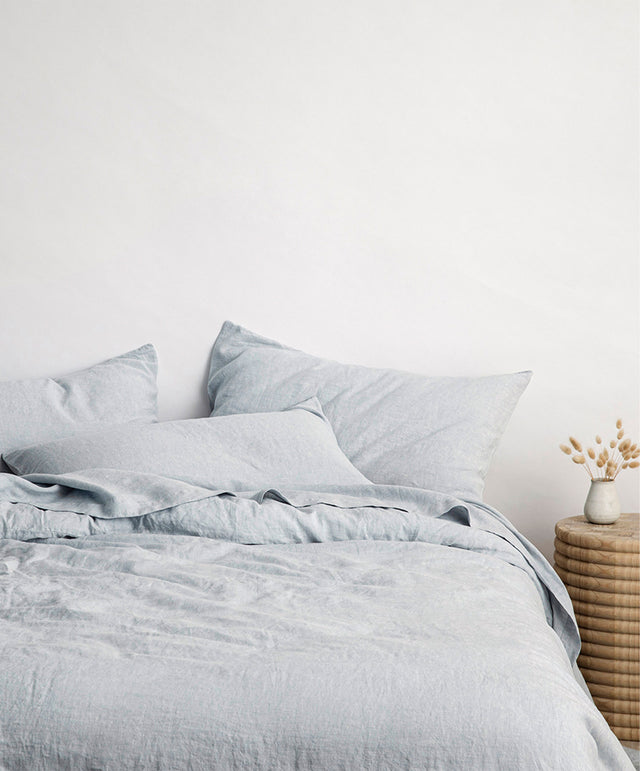 Linen Duvet Cover - Sky