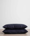 Set of 2 Linen Pillowcases - Navy