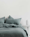 Linen Duvet Cover Set - Bluestone