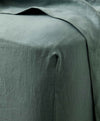 Linen Fitted Sheet - Bluestone