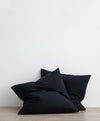 Set of 2 Linen Euro Pillowcases - Navy