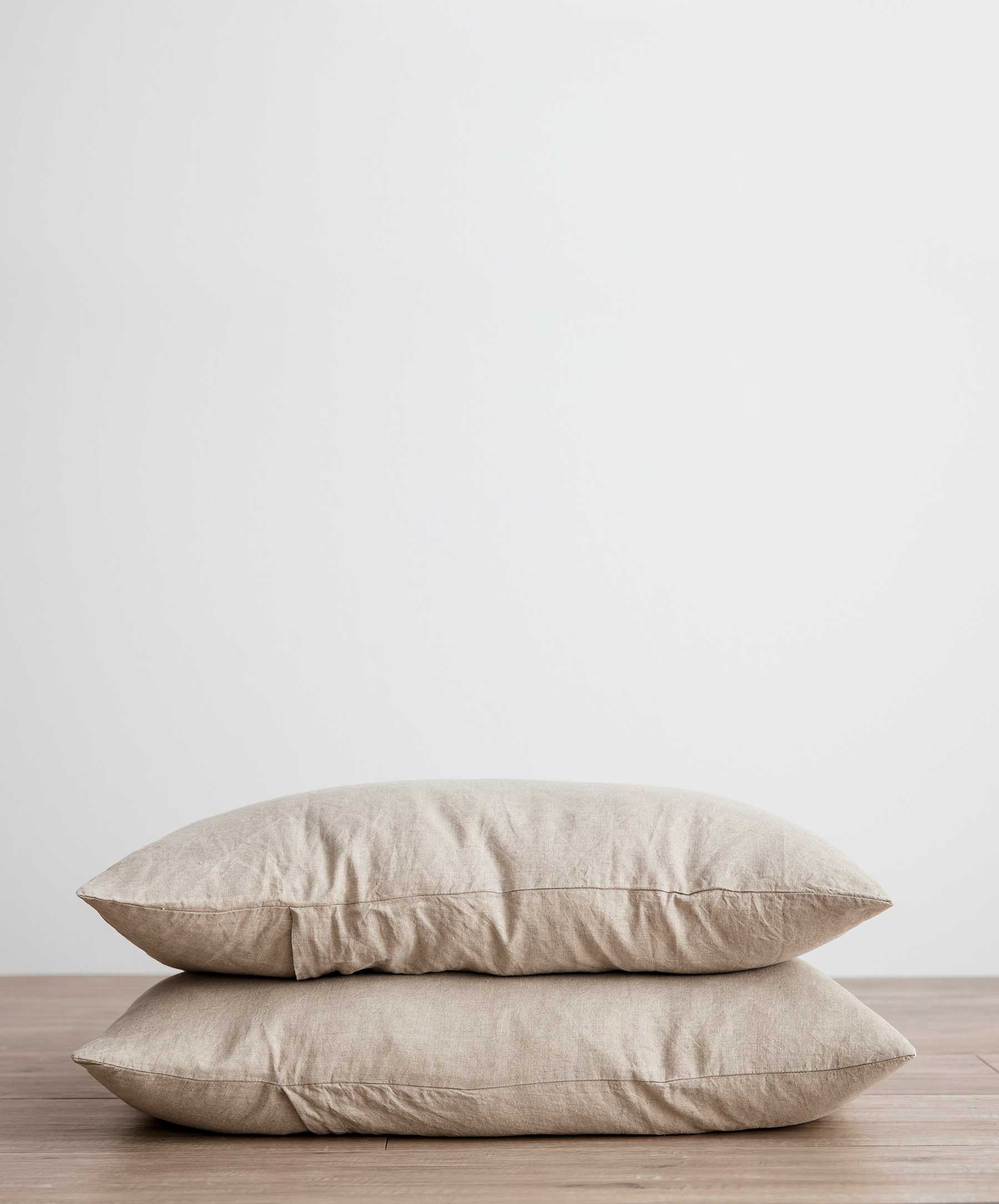 Set of 2 Linen Pillowcases - Natural