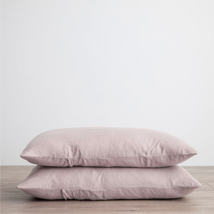 Set of 2 Linen Pillowcases - Dusk