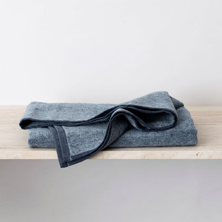 Denim Bath Towel. Available as Bath Towel 70cm x 140cm & Bath Sheet 90cm x 175cm.