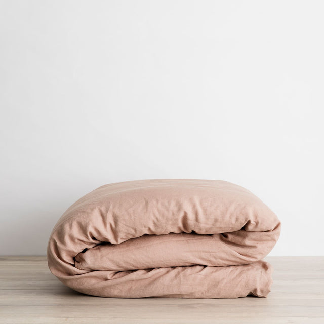 Linen Duvet Cover - Fawn. Available in Double, King, Super King.
