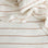Linen Flat Sheet - Cedar Stripe