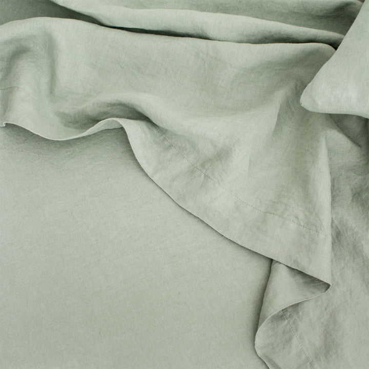 Linen Flat Sheet - Sage