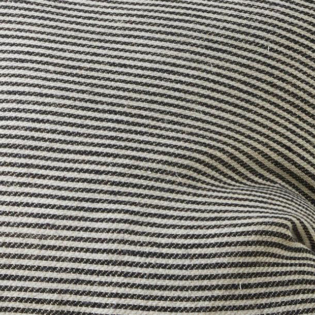 A close up of the Mira Linen Cushion Cover in Ellis Stripe