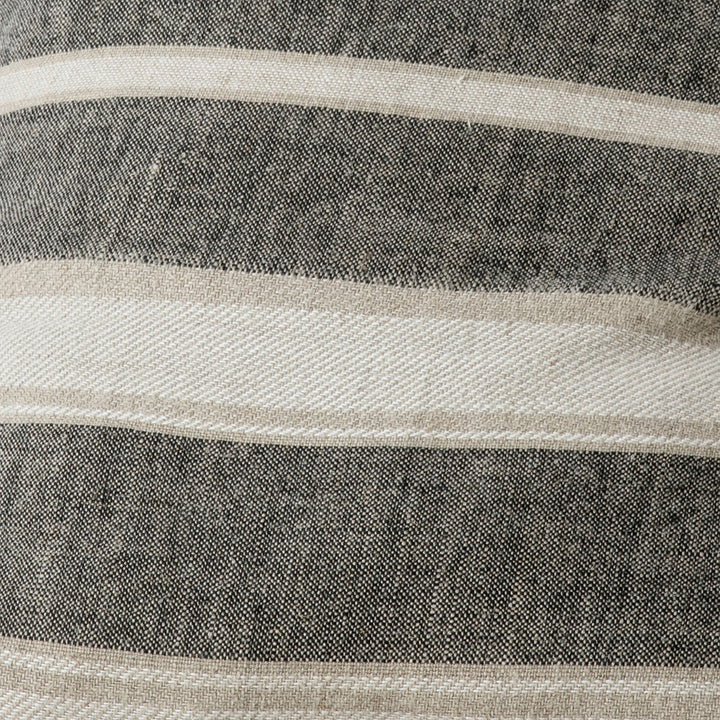 A close up of the Mira Linen Cushion Cover in Enzo