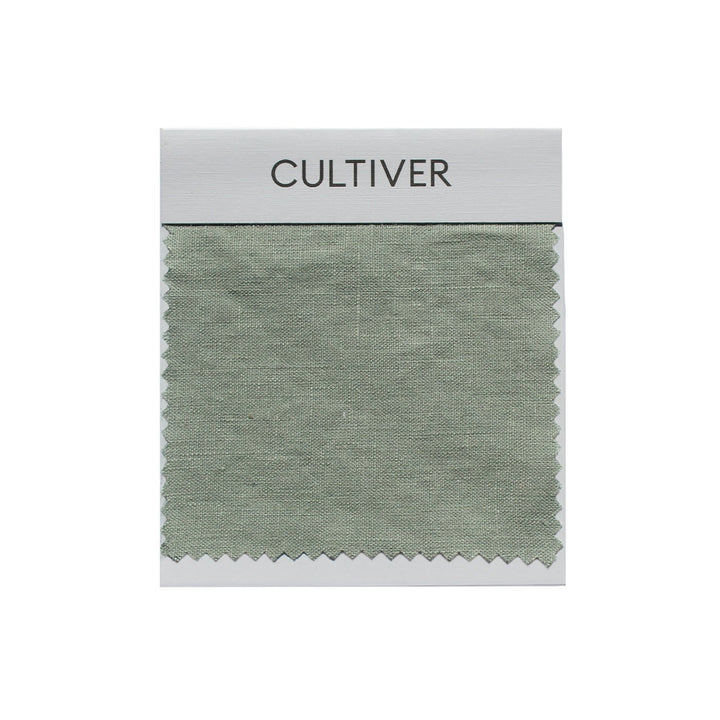 A CULTIVER Linen Swatch in Sage