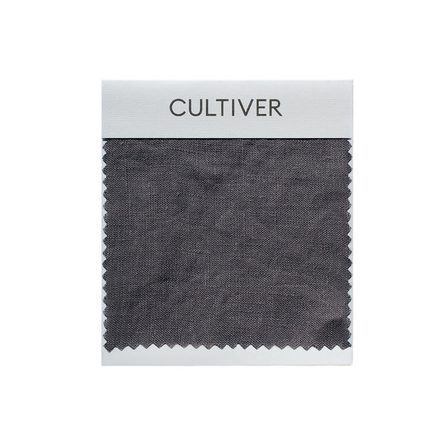 A CULTIVER Linen Swatch in Slate